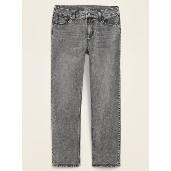 Old Navy Denim - OLD NAVY Women's Ash Grey Mid-Rise Boyfriend Straight Jeans Sz 14
